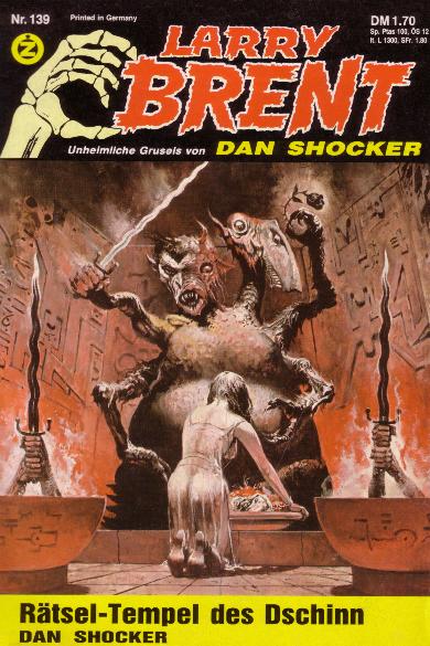 Larry Brent Nr. 139: R&auml;tsel-Tempel des Dschinn