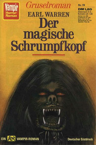 Vampir-Horror-Roman Nr. 076: Der magische Schrumpfkopf