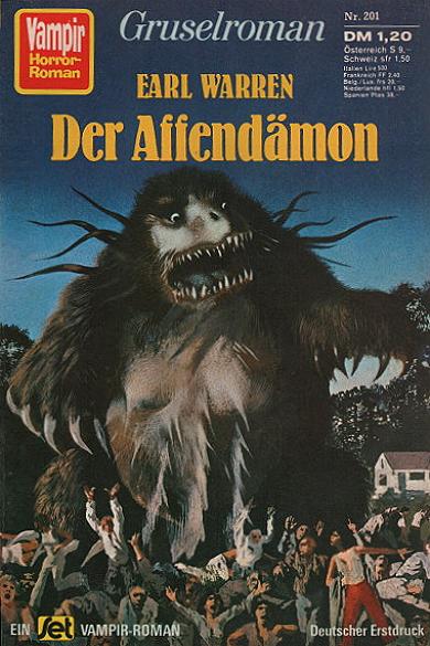 Vampir-Horror-Roman Nr. 201: Der Affend&auml;mon